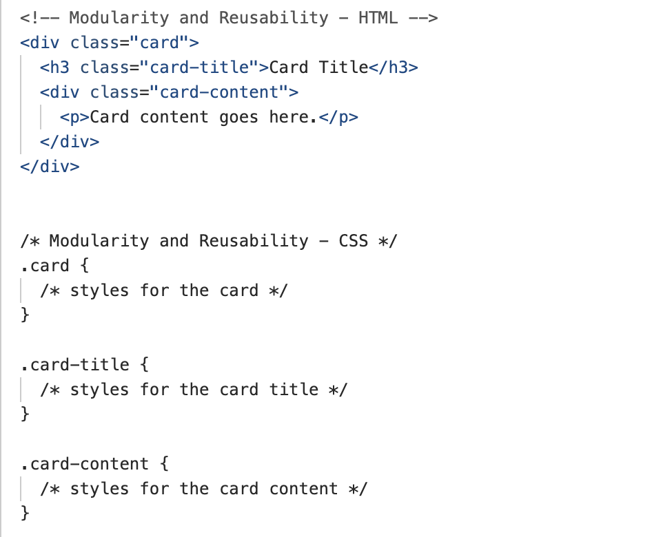 Modularity and Reusability